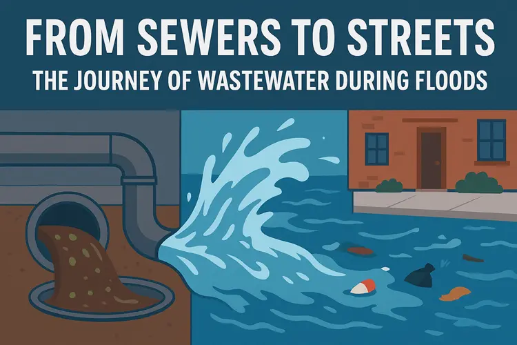 From Sewers to Streets: The Journey of Wastewater during Floods